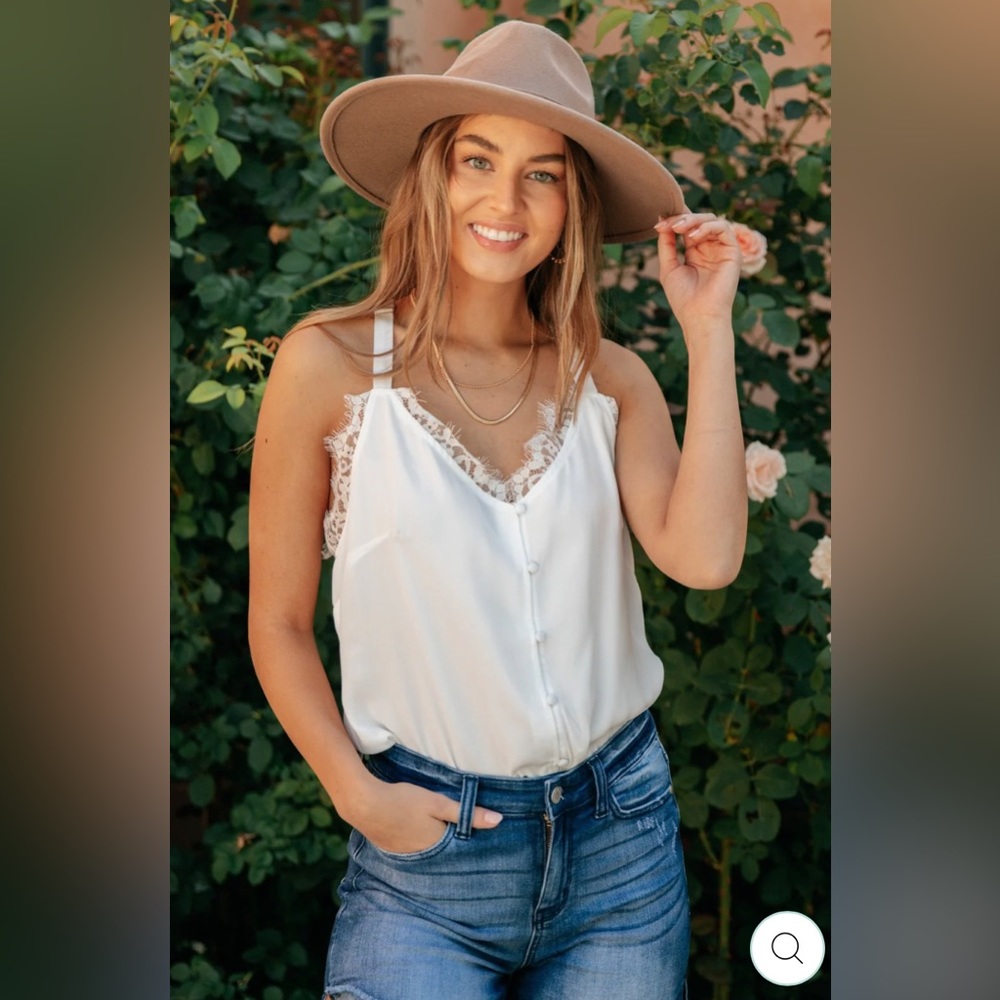 White Birch White Lace Trim Bodysuit